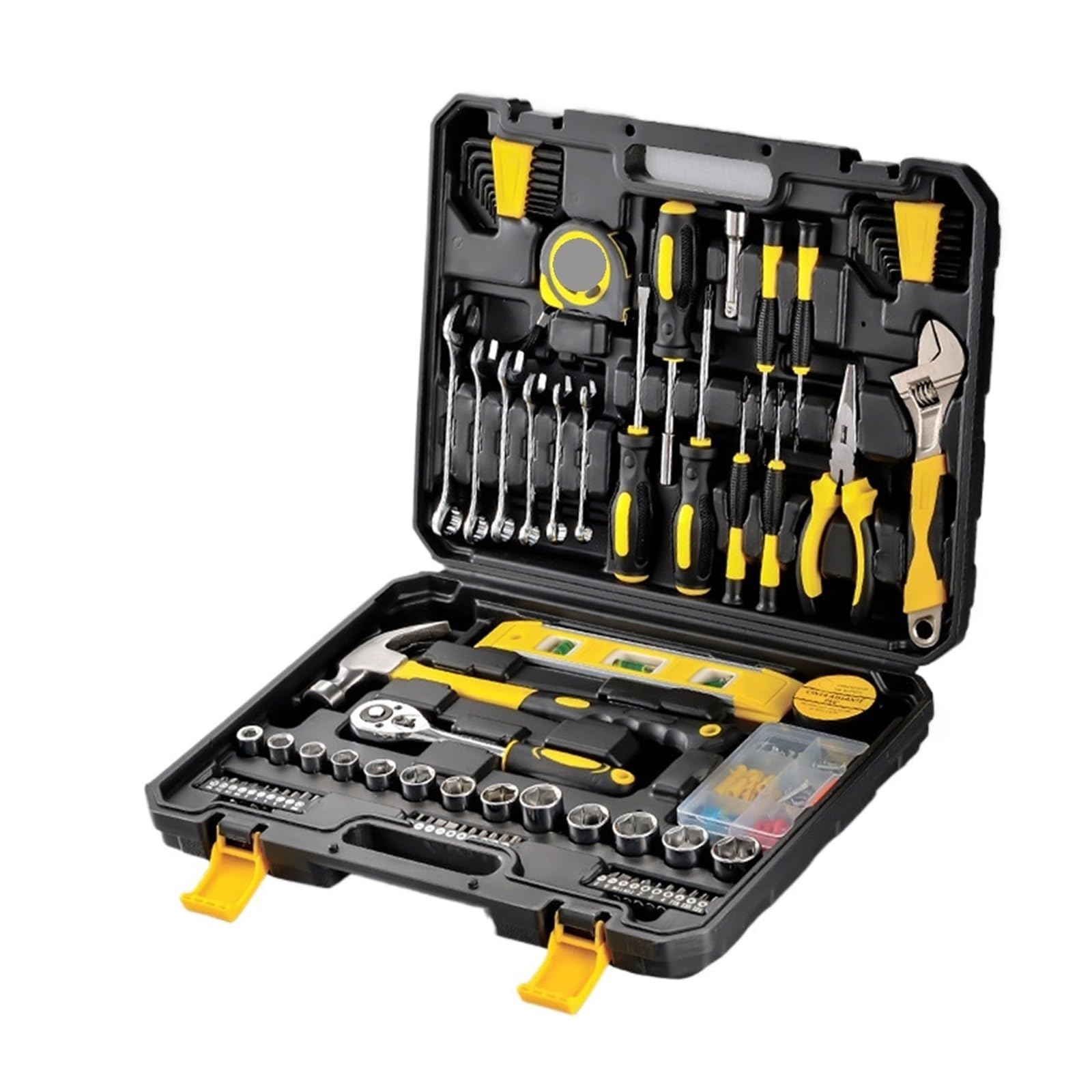 Hand Tool Sets 108 Piece Hand Tool Set for Home and Car Repair with Plastic Toolbox Storage Case Household Tool Kit DIY Tool Set