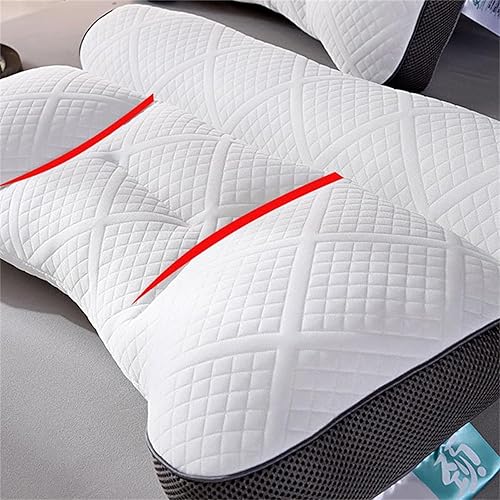 Miniatura 6 de Almohada de plumón de ganso cómoda de apoyo cervical, almohada de plumón de ganso cómoda para mejorar el sueño, almohada de plumón de ganso
