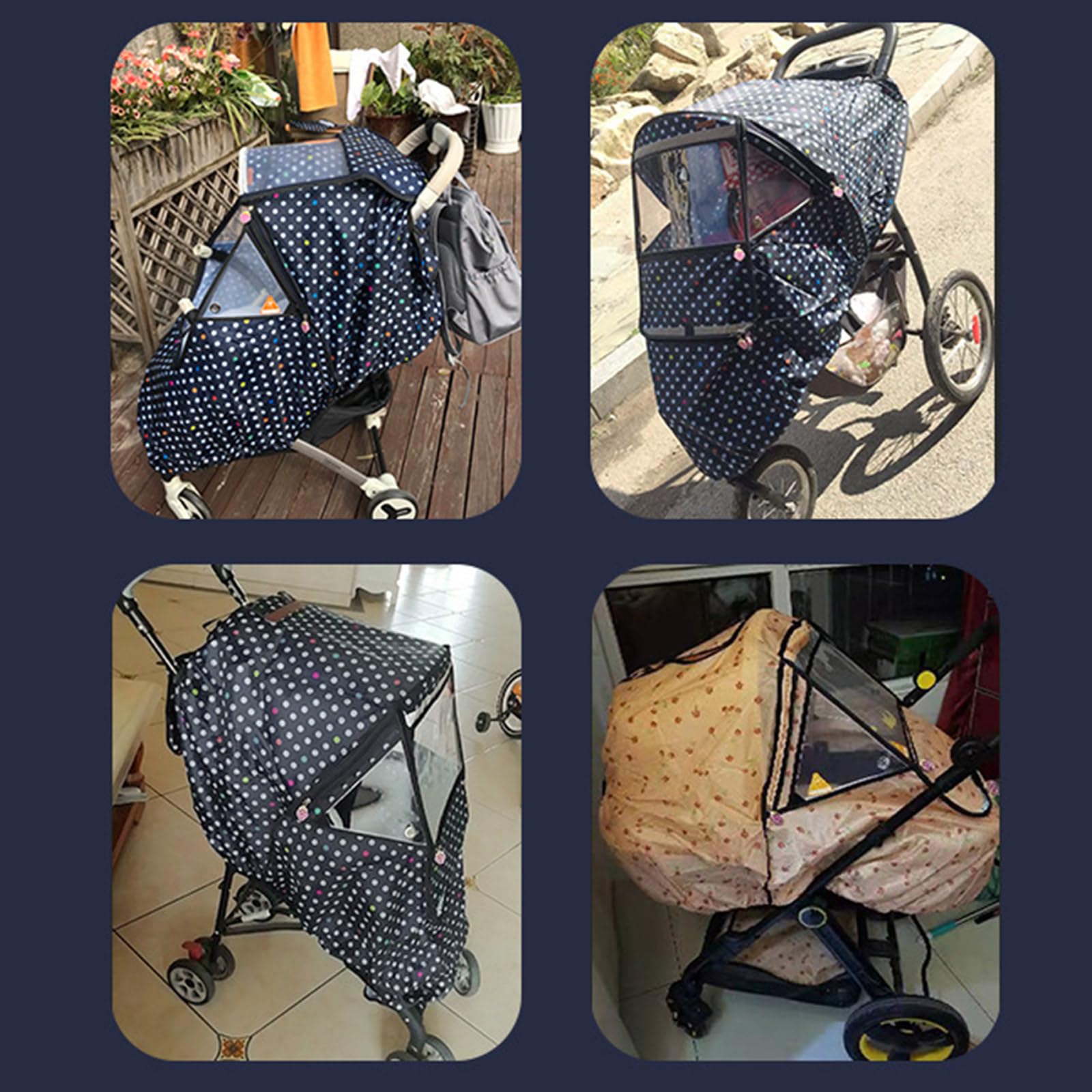 Parapioggia per passeggino, protezione antivento, protezione dalle intemperie, accessori per l'inverno
