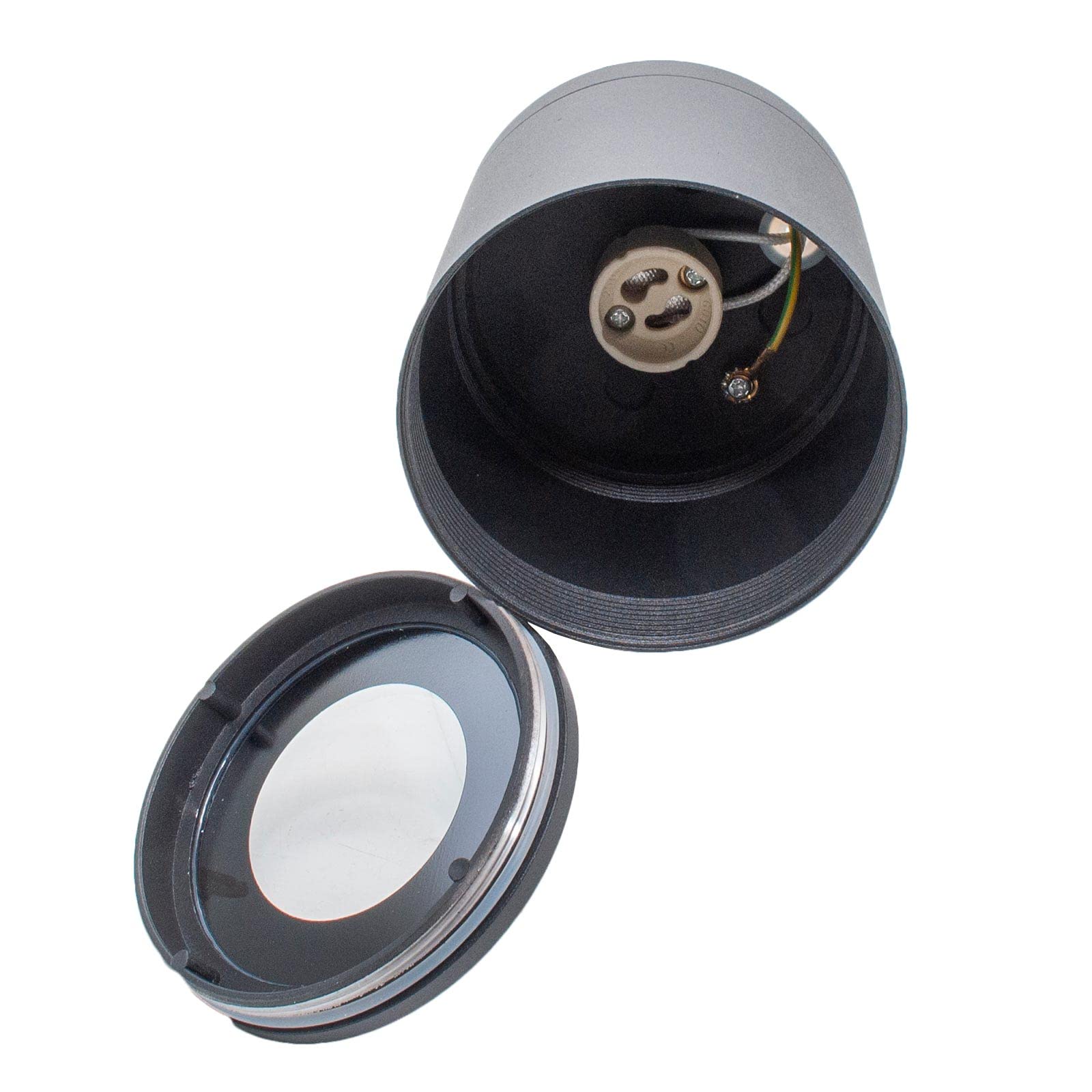 Planetitaly Faretto lampada soffitto bagno vasca box doccia sensoriale LED RGB CCT 8W GU10 impermeabile IP65 cromoterapia lampada smart WiFi controllo vocale (Colore bianco, Luce RGBW+3000K)