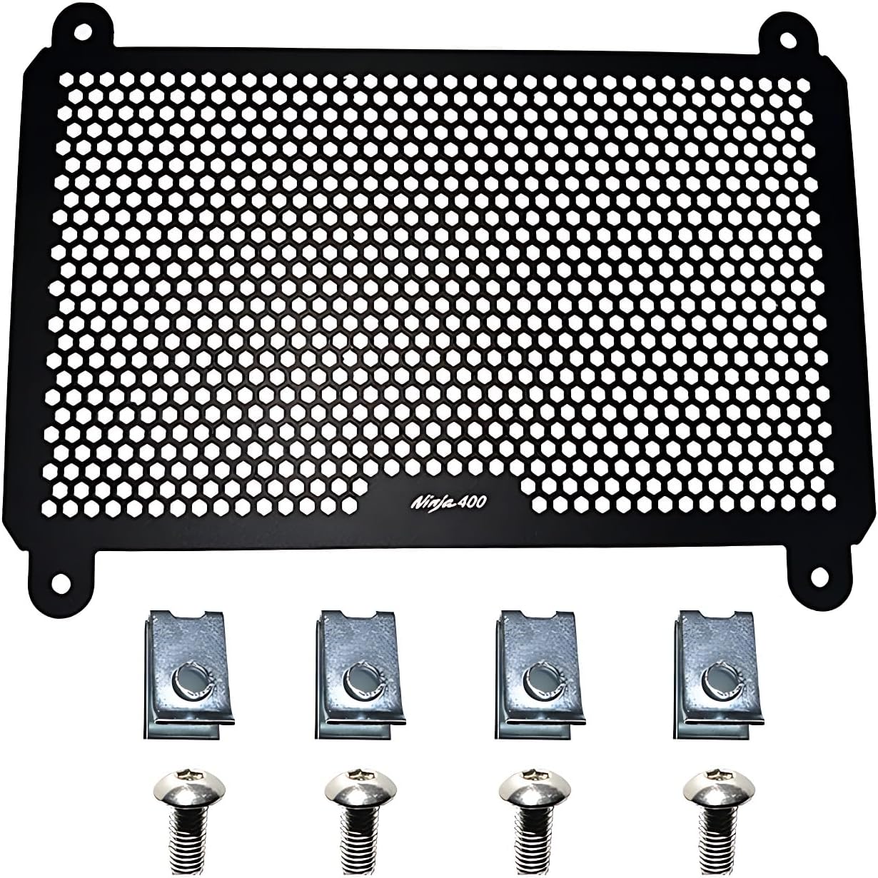 Aluminum Radiator Guard Fit for Ninja 400/Z400 (2018-2025) & Ninja 500/Z500 (2024+) | Bolt-On Crash Protection Accessories | Tool-Free Install