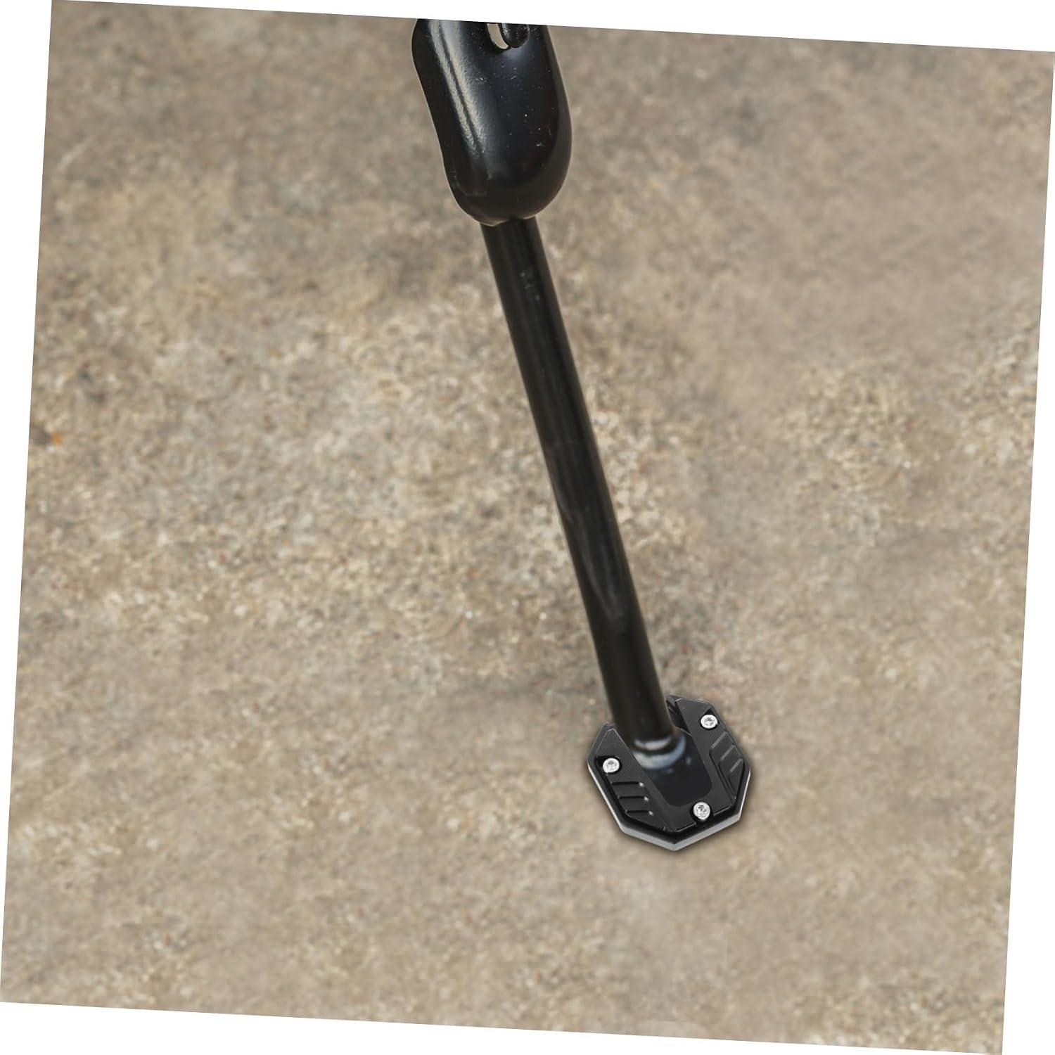MAGICLULU Motorcycle Kickstand Pad Non- Support Base for Soft Ground Grass and Hot Pavement Side Stand Extension for Motorcycles and