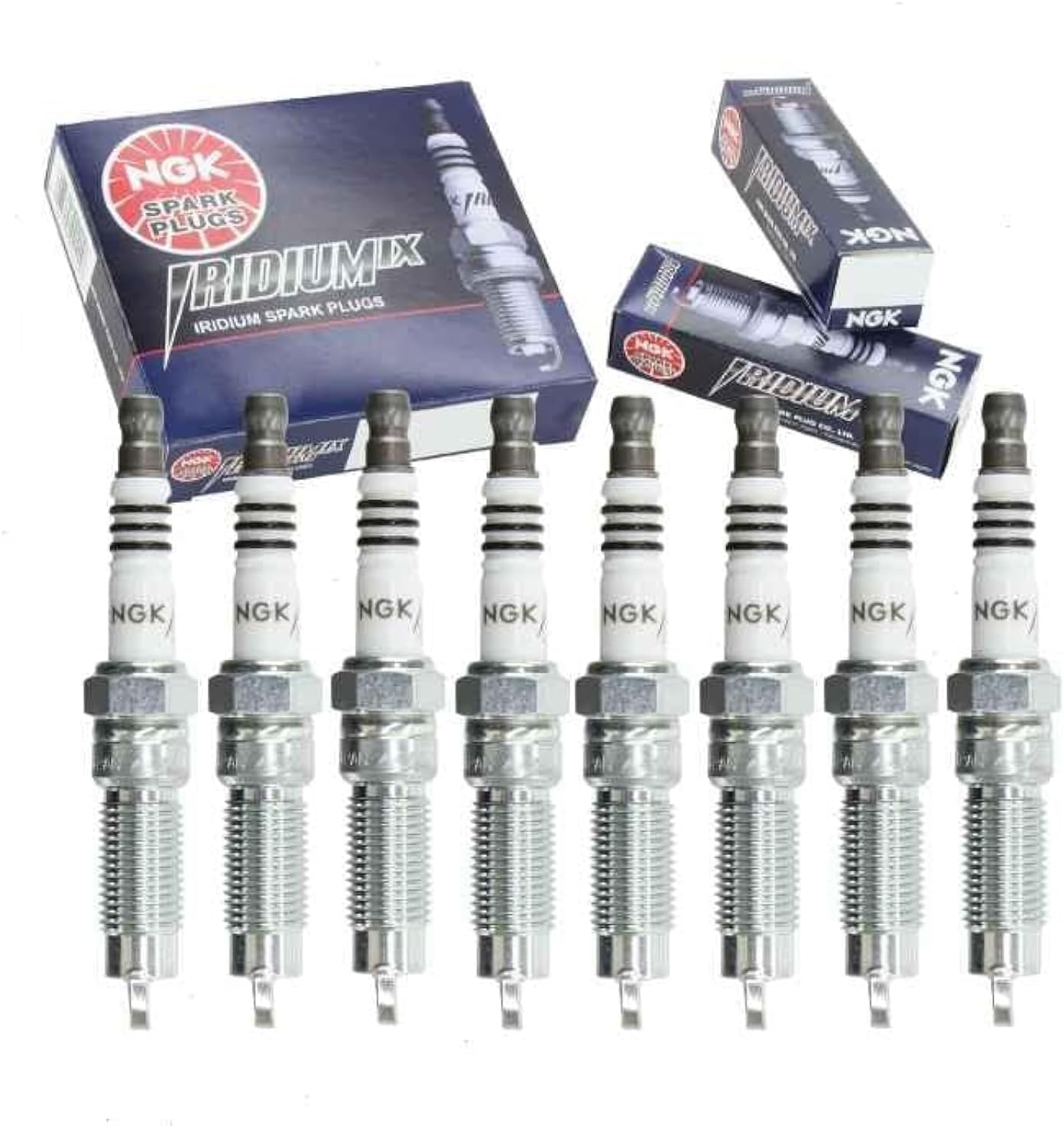 8 pc NGK Iridium IX Spark Plugs compatible with Ford Expedition 5.4L V8 2008-2014
