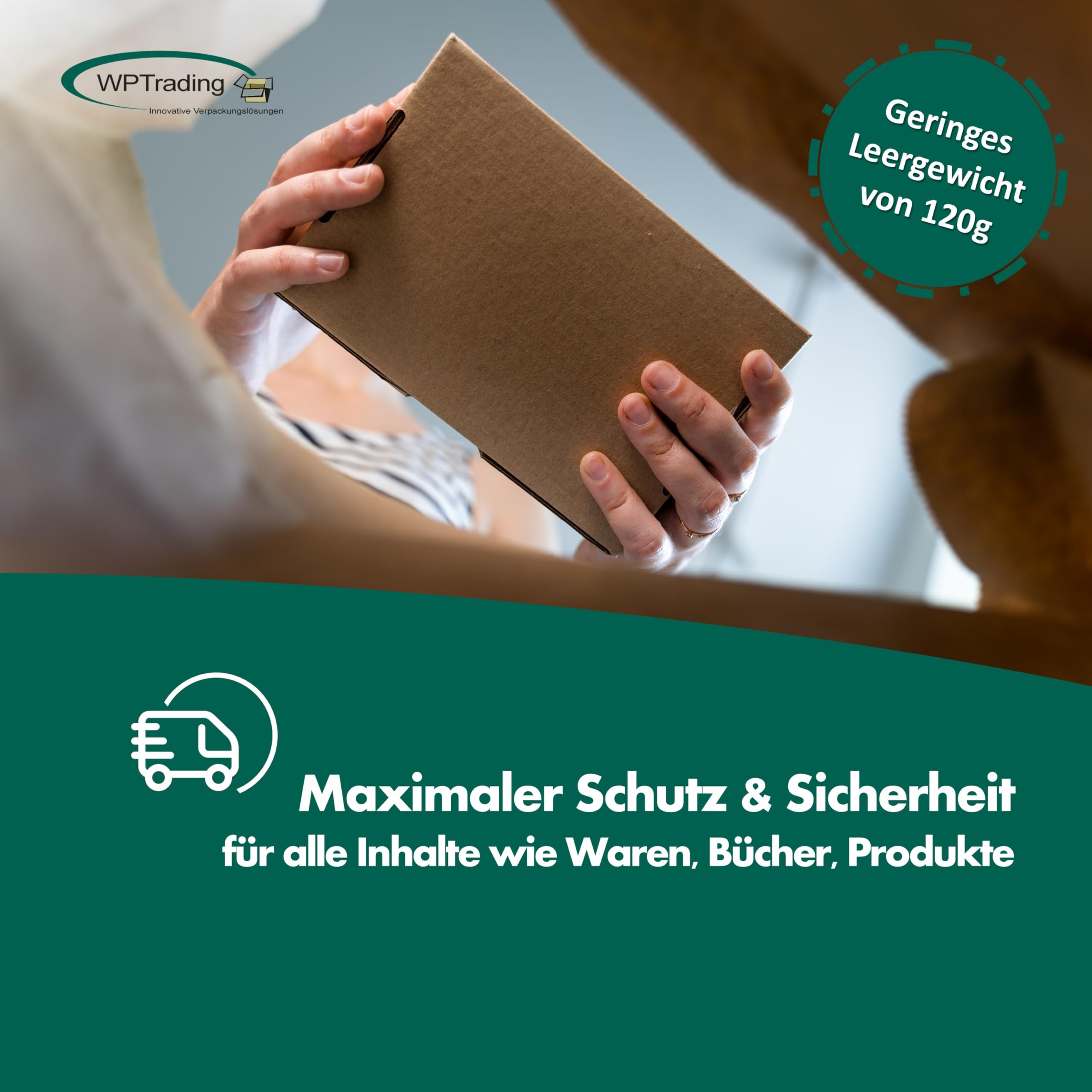 150 Stück DHL Kleinpaket Karton 1-wellig 350 x 250 x 80 mm Wellpappe - Versandkarton & Faltkarton für Warenversendung - Paket 3-fach-Steckverschluss - Versand-Verpackung (Warenpost) klein