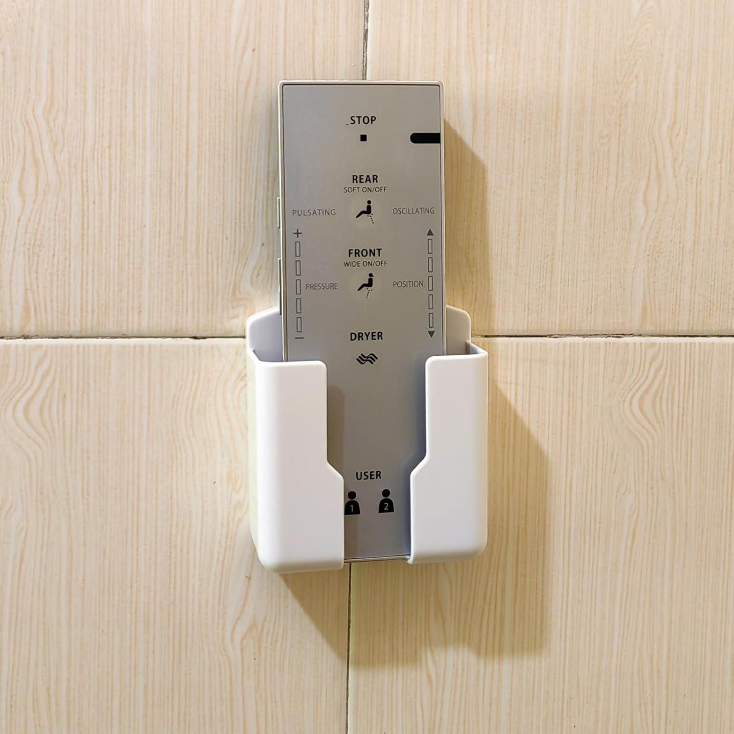 Replacement Remote Control Wall Holder for TOTO Washlet Toilets and Bidets C200 SW2044 TCF6531U SW2043 MS920CEMFG THU9958 G500 MS970CEMFG S350e TCF6530U A200 SW2024 TCF6501U (Second Generation)