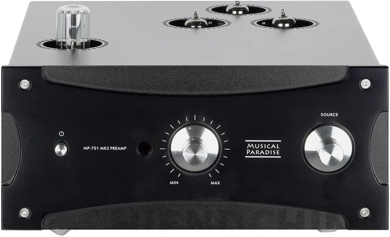 Musical Paradise MP-701-MK3 Tube Preamplifier Hi-Fi Stereo Preamp with Remote Control XLR & RCA in/Out 4-Level Gain Switch,Supports 5V/6.3V Rectifier & 6.3V/12.6V Signal Tubes