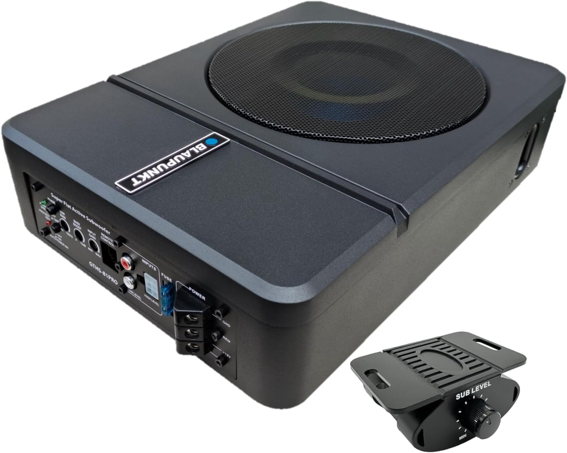 GTHS81PRO 8" Amplified Subwoofer 320-Watts Active Flat Compact Design