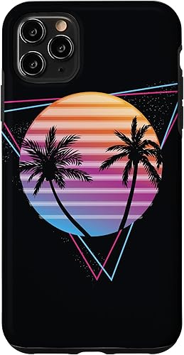 Miniatura 13 de Palm Sunset 80s Vibe Retrowave Synthwave Aesthetics - Carcasa para iPhone 16