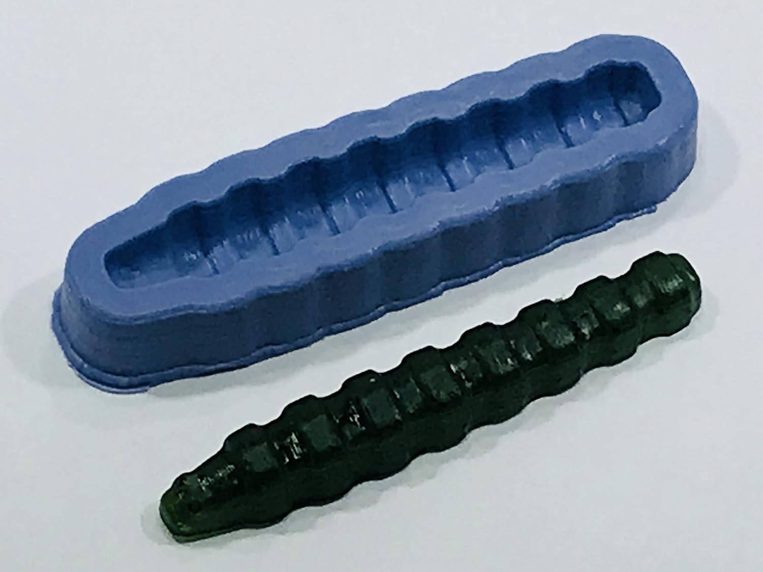 Fishing Lure Mold - 2330SC CatX - 3" Caterpillar NED Rig Worm Lure Bait Mold