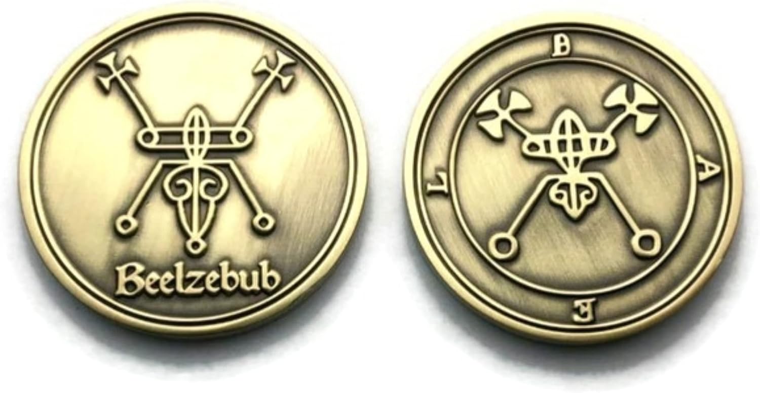 BAEL, Baalzebub, Beelzebub Demon Sigil King Solomon Coin Seal Talisman