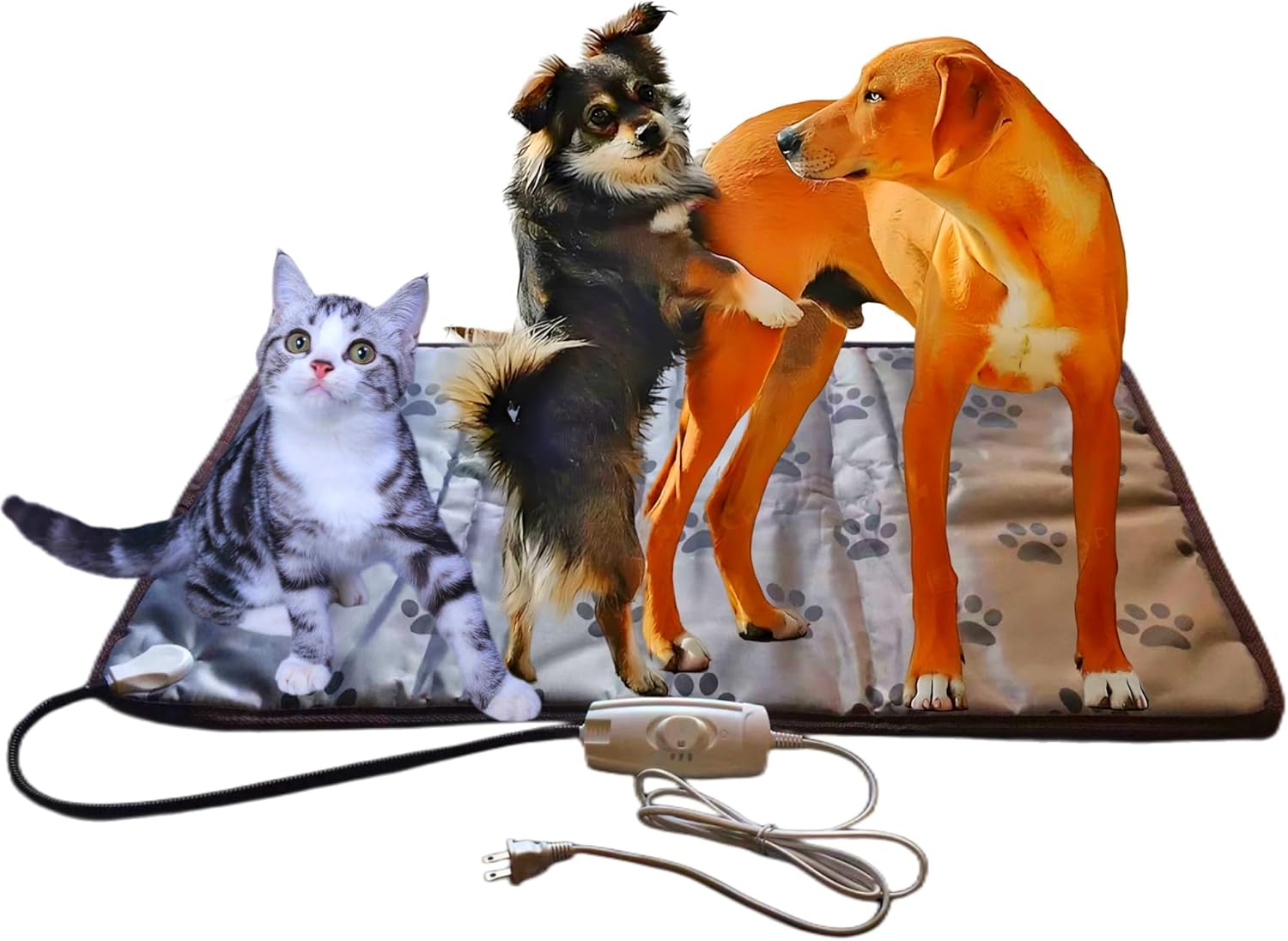 View of Dog Heating Pad for Large Dog Bed Pet Outdoor Indoor House,Electric ...