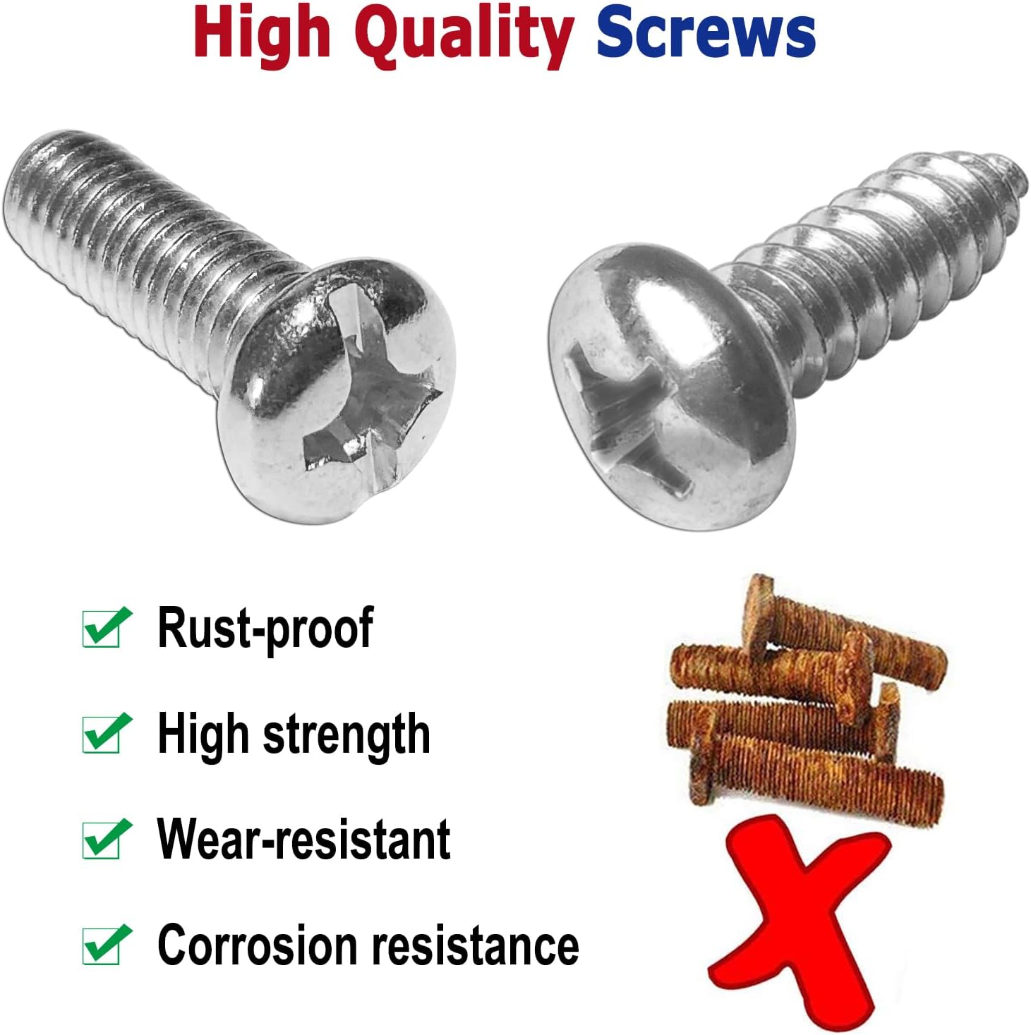 License Plate Screws -Carbon Fiber Pattern Plastic Car Plate Caps Cover for Carbon Tag Plate Frame Holder, Front Rear Car Tag Bolts
