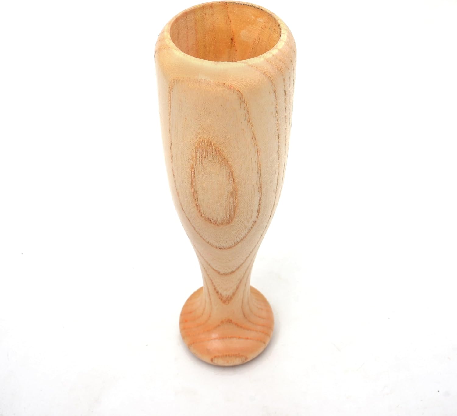 Colour Stylish Vine Wood Mug Baseball Wine Cup - Made in USA Wooden Beer Mugs,Top Grade Natural Handmade Brown Wood Cup for Drinking Vine with dark borwn color