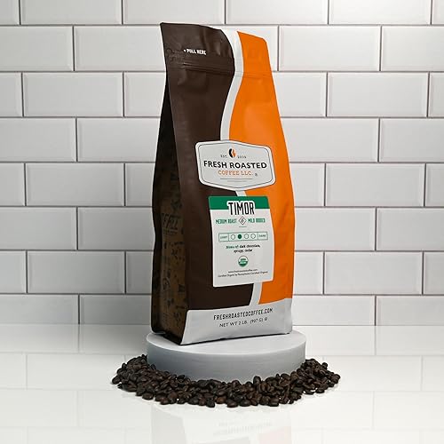 Vista 136 de Fresh Roasted Coffee, Yirgacheffe Kochere Etíope oscuro, 2 libras (32 oz), tostado oscuro, Kosher, grano entero