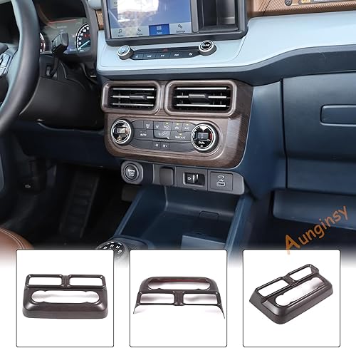 Miniatura 6 de Cubierta de salida de aire para consola central de automóvil compatible con Ford Maverick 2022 2023 modo de aire acondicionado de automóvil, panel