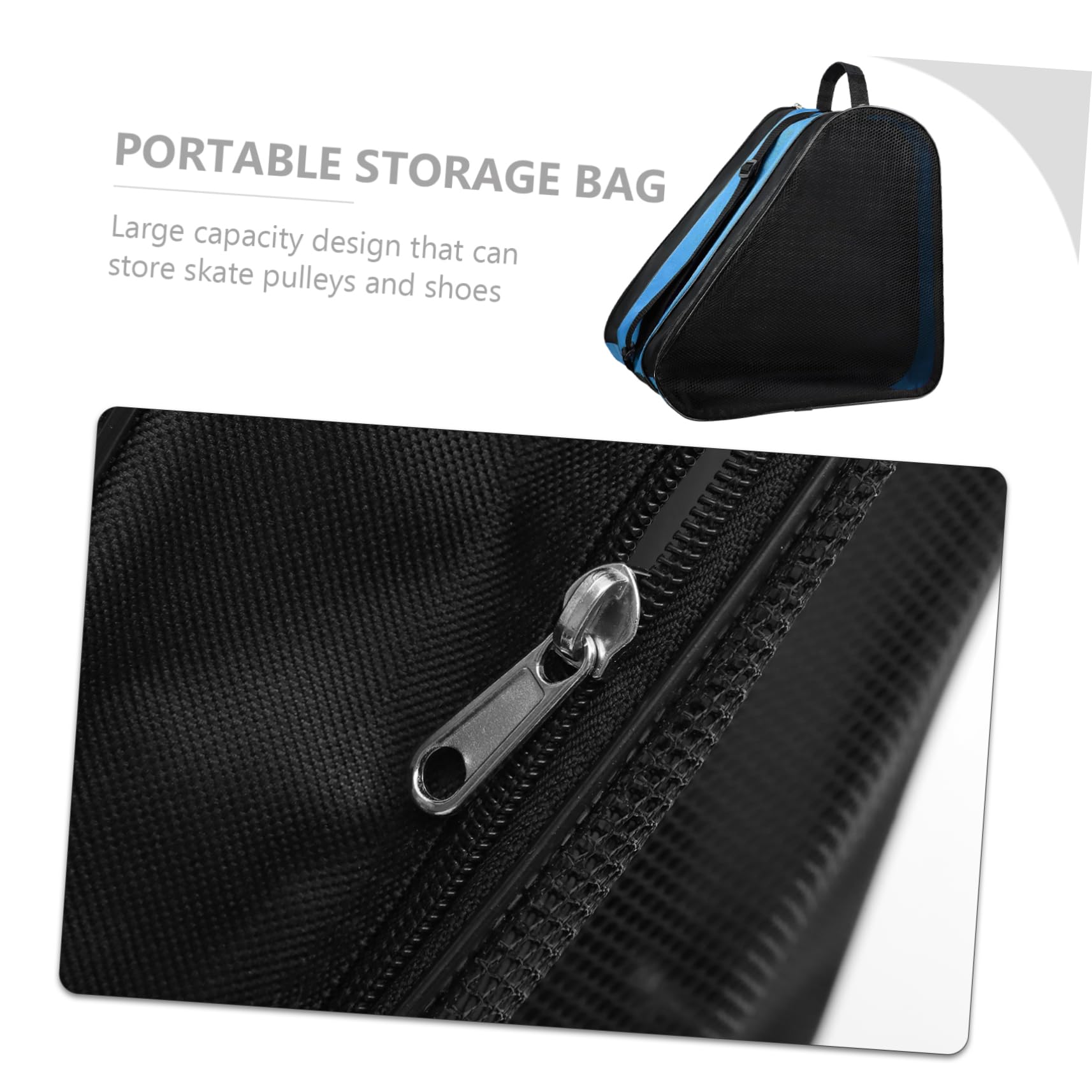 Anneome 2-pack Skating Bag Roller Skates Holder Roller Shoe Pouch Supplies Multi-layer Storage