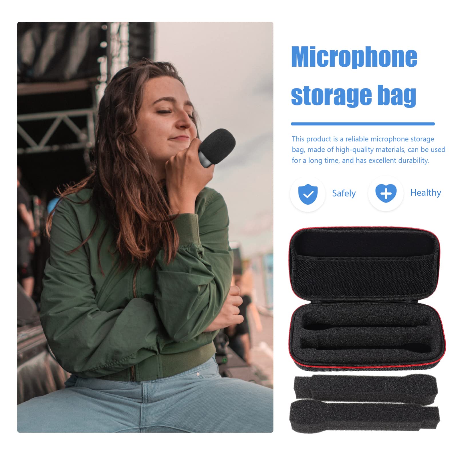 Étui De Transport Pour Microphone Sans Fil - Noir, Antichoc, Résistant à L'Eau, Protection Compacte - 7
