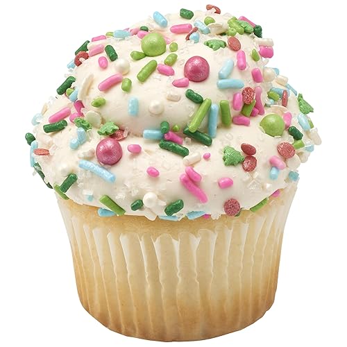 Miniatura 3 de DECOPAC Merry & Bright - Gránulos de caramelo de mezcla de fusión de lujo, 26 onzas, chispas navideñas elegantes, gránulos festivos comestibles para