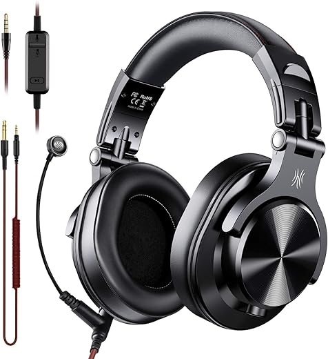 OneOdio A71D PC Headsets with Microphone, Multifunctional Headset with Boom Mic Studio Headphones for Mac Laptop Office Zoom Conference, Wired Over…