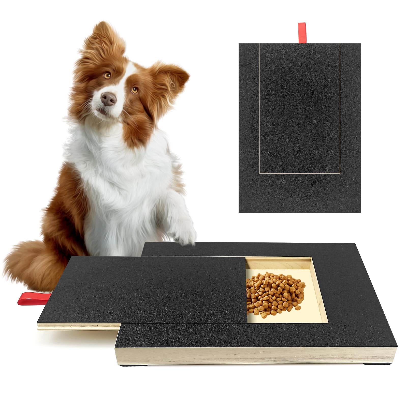 Dog Nail Scratch Board File,Black Square Scratch Boards for Dogs,Hide