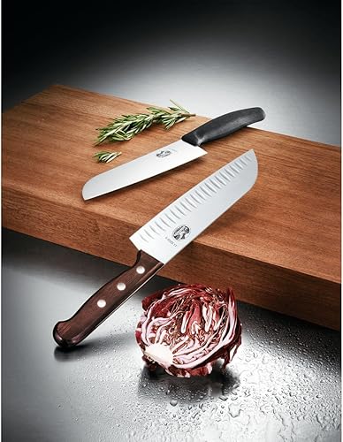 Miniatura 2 de Victorinox - Cuchillo Santoku de palisandro suizo de cuchillo hoja Granton 7 pulgadas