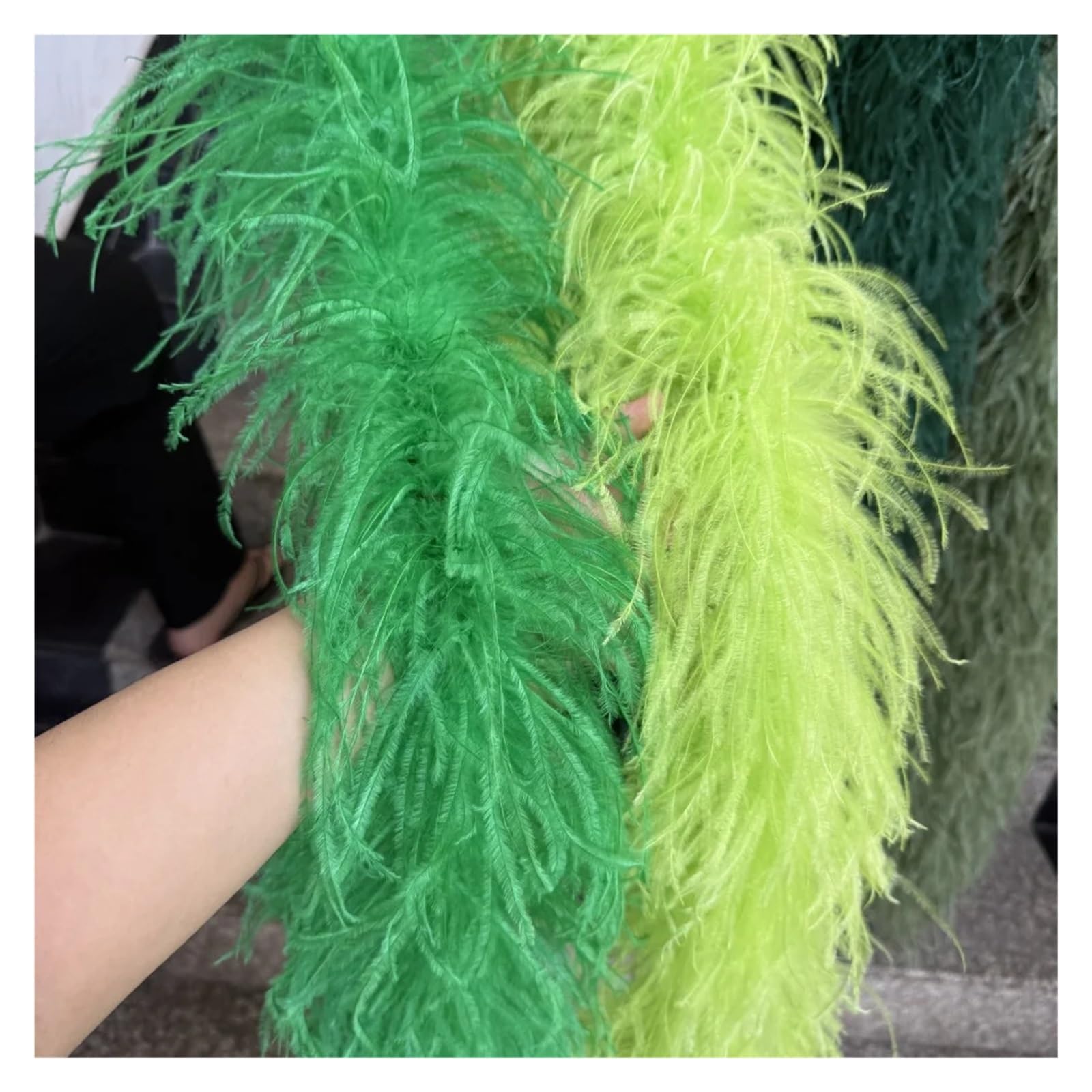 boa plumas Chal de boas plumas gruesas, bufanda avestruz esponjosa for vestido fiesta boda, accesorios baile