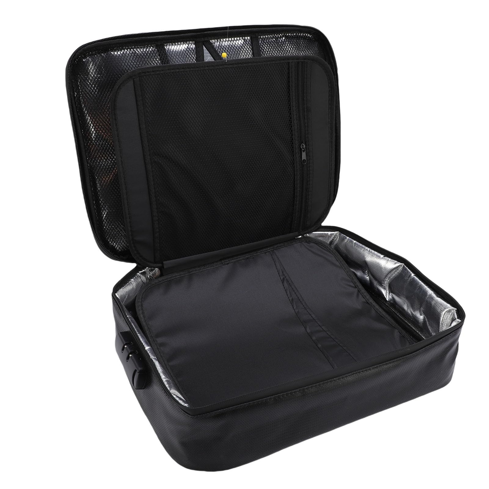 Jeffergarden Borsa per Documenti Ignifuga, Chiusura di Sicurezza per File, Scatola Ignifuga di Grandi Dimensioni in Materiale PVC con Serratura a Combinazione, Archiviazione di File per Documenti