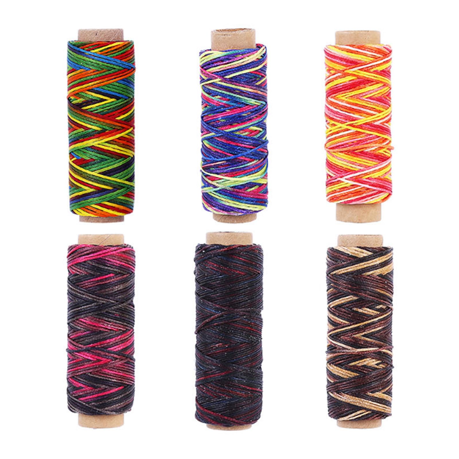 Hilo de Coser de Cuero 150D,Hilo Encerado para Costura de Cuero,encuadernación,Manualidades,Hilo de Coser de 0,8mm de diámetro