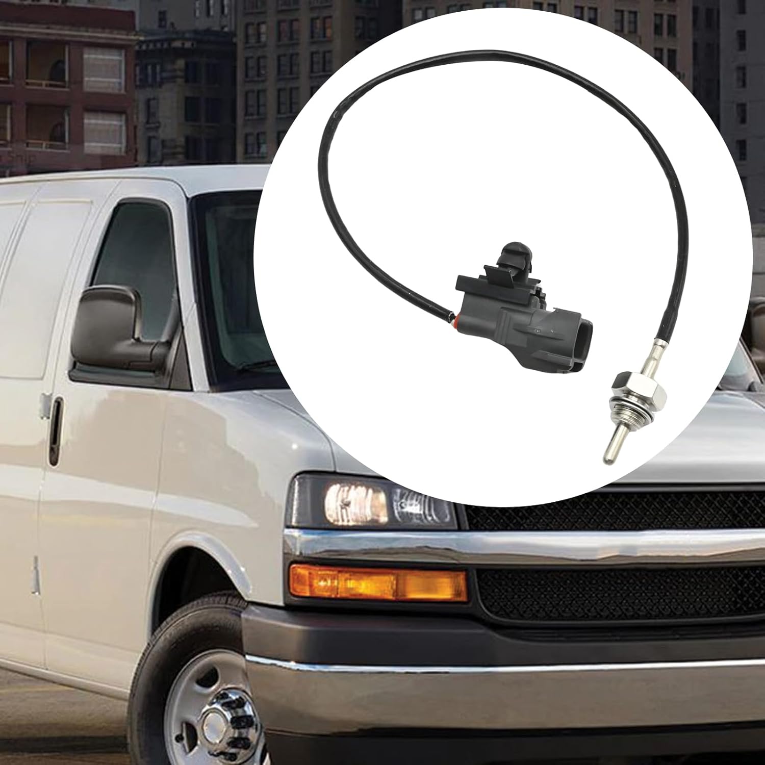 97381182 Intake Air Temperature Sensor, Replacement for Chevrolet Express 2006-2012, Replacement for Chevrolet Silverado 2006-2009, Replacement for GMC Savana Sierra 2006-2012