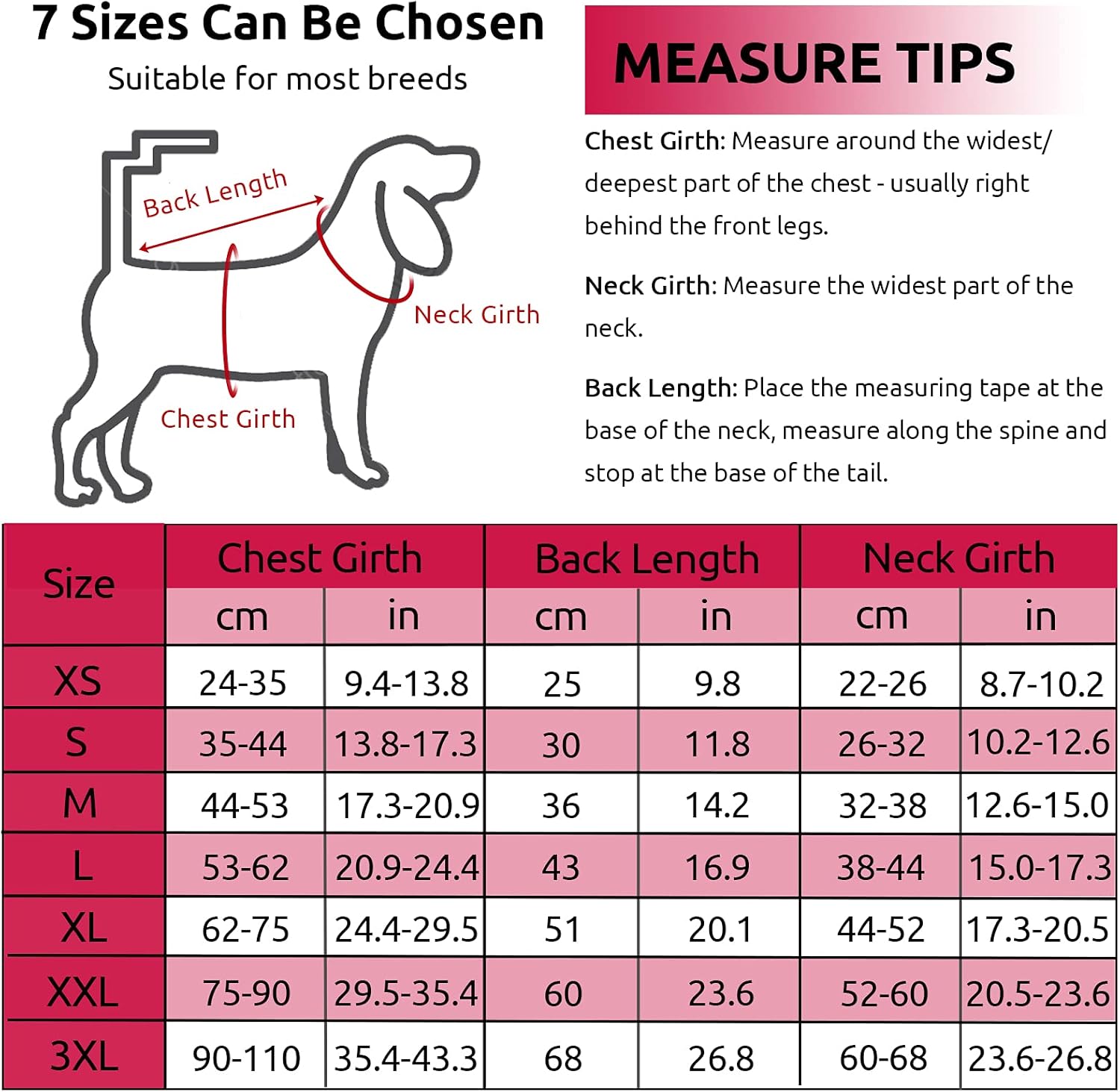 Dasior Dog Winter Coat, Classic Plaid Reversible Jacket for Pet Cold Weather Clothing (Red, Large) : Pet Supplies