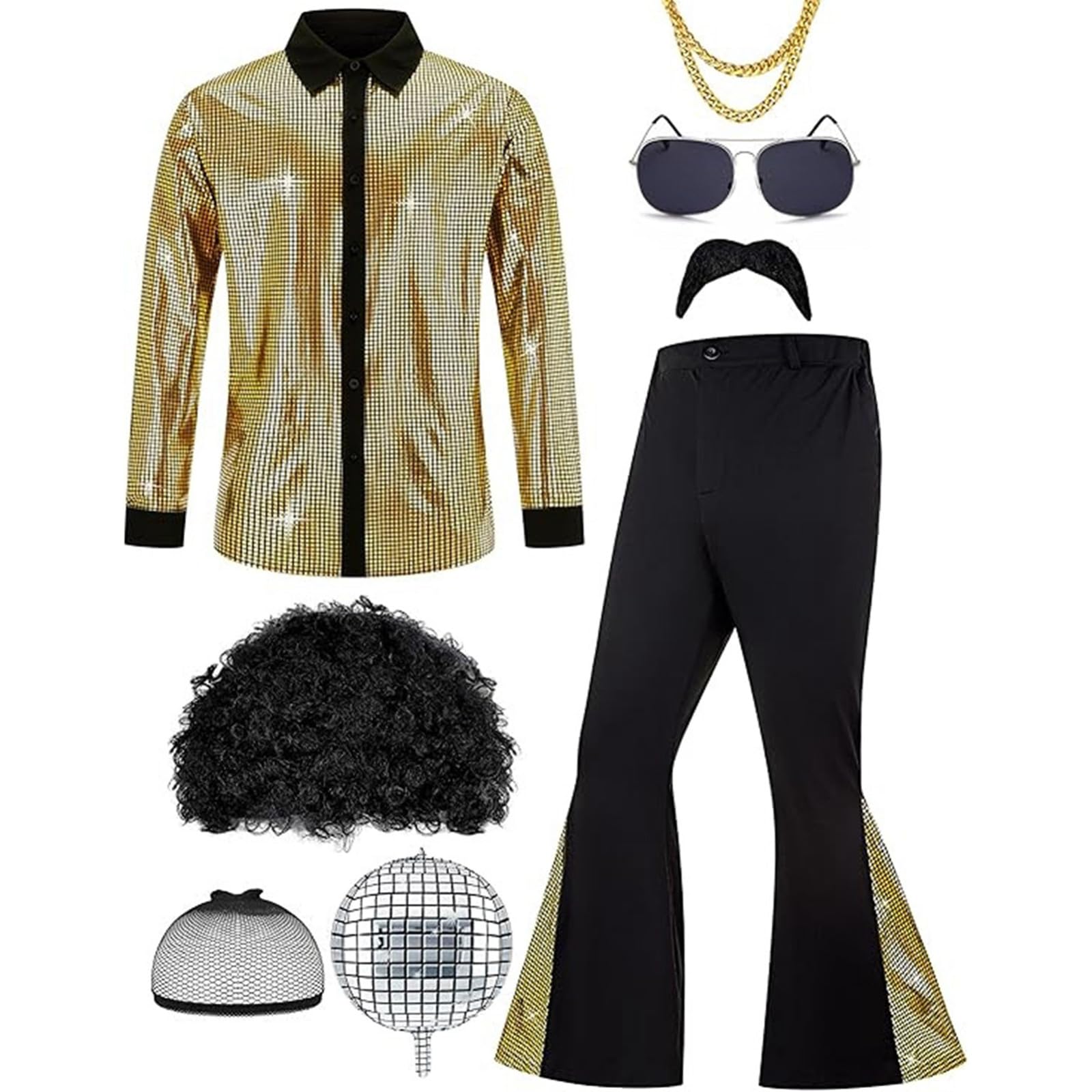 Disco Costume Mens 70s Fancy Dress Mens 70s Costume Hippie Costume Men 1970s Fancy Dress Mens Disco Costume 80s Disco Fancy Dress