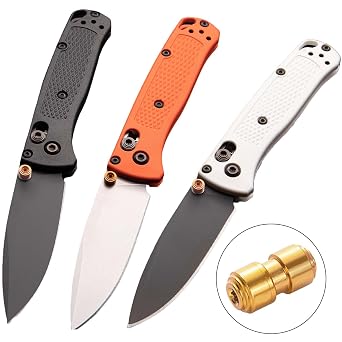 陽極酸化アルミニウム製親指スタッド10個パック Benchmade Bugout 535/535S/535GRY-1ナイフ用