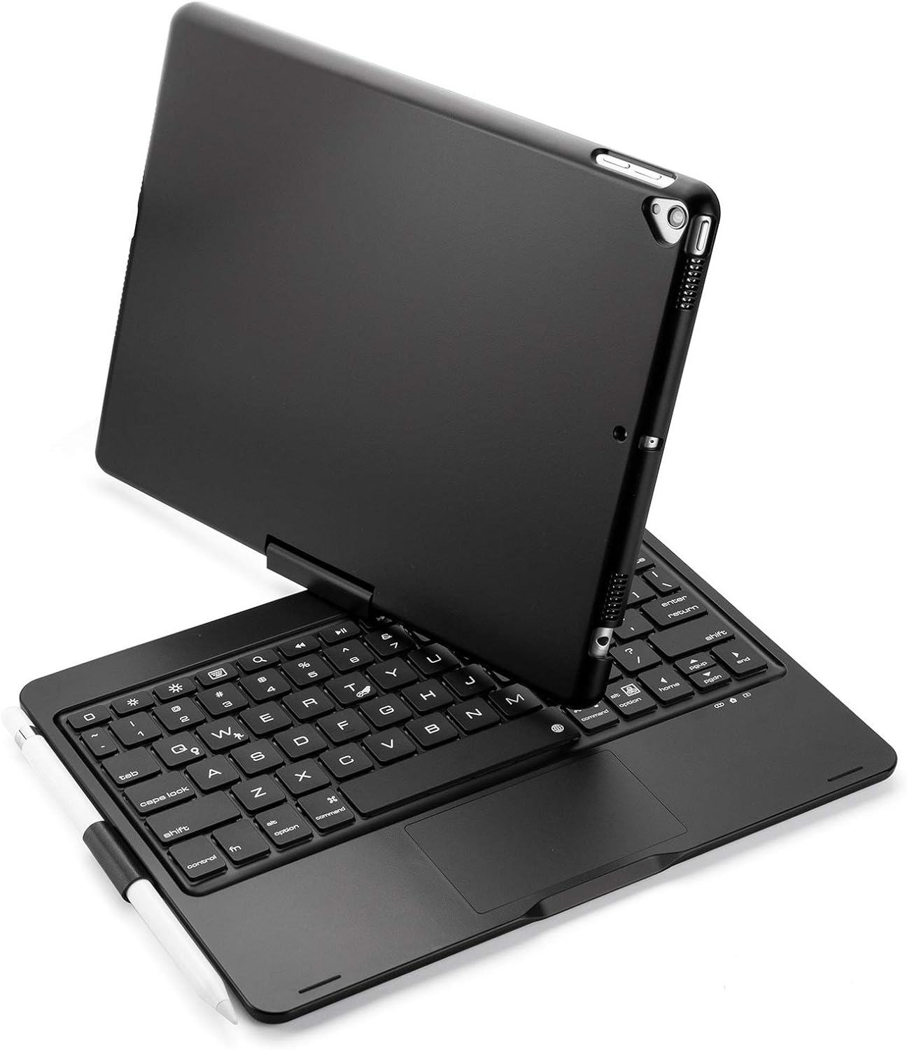 360 Degree Rotation iPad Air3 Pro 10.5 Keyboard case iPad 7 iPad 8 iPad 10.2 Keyboard case with touchpad 7-Color Backlit Bluetooth Keyboard (iPad7/iPad8（10.2）/Pro10.5/Air3, Black)