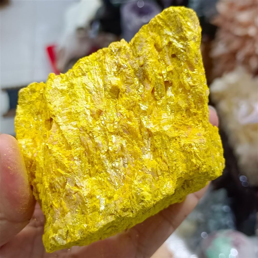 RVBLRDSE Realgar Rough Stone Crystal Home Office Decoration Craft Gifts Ornaments (Size : 400-450g) Gemstone Stone