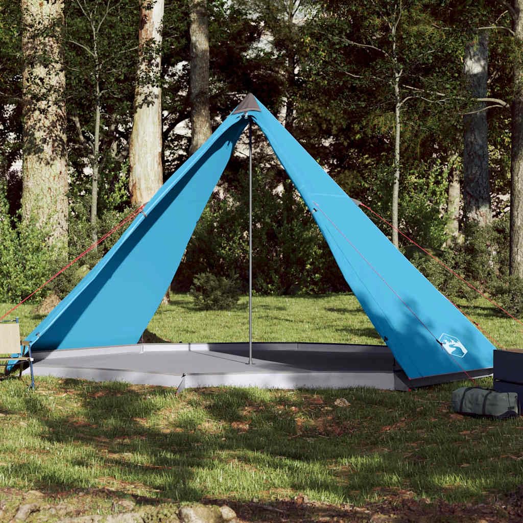 Namiot rodzinny Tipi dla osób, zielony, wodoszczelny, poliester 185T z powłoką PU, x x, lekki namiot kempingowy do ogrodu, na plażę i festiwal