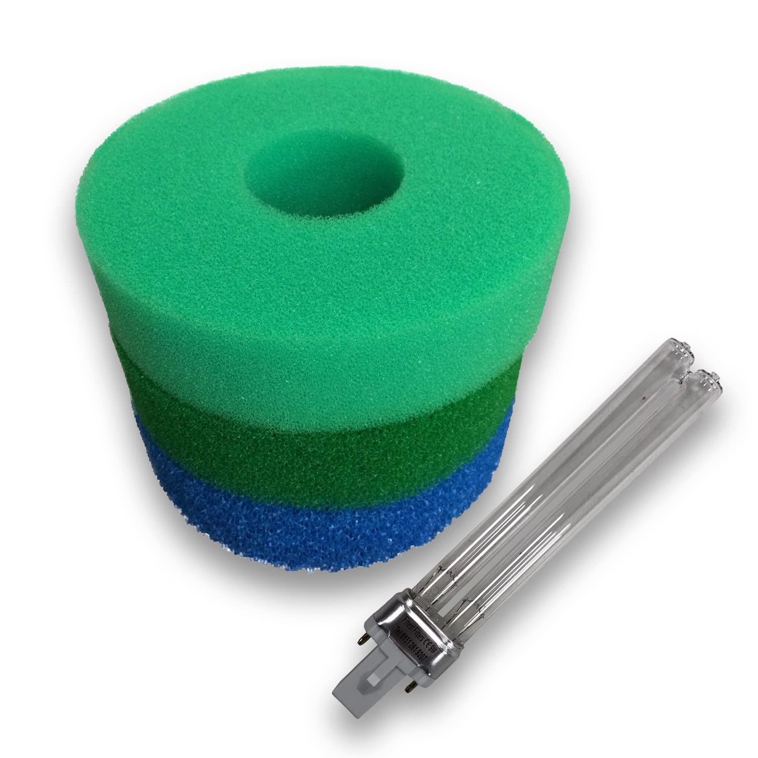 Finest-Filters Compatible Hozelock Bioforce 4500 Filter Foam Sponge And UV Bulb Lamp Pond Set