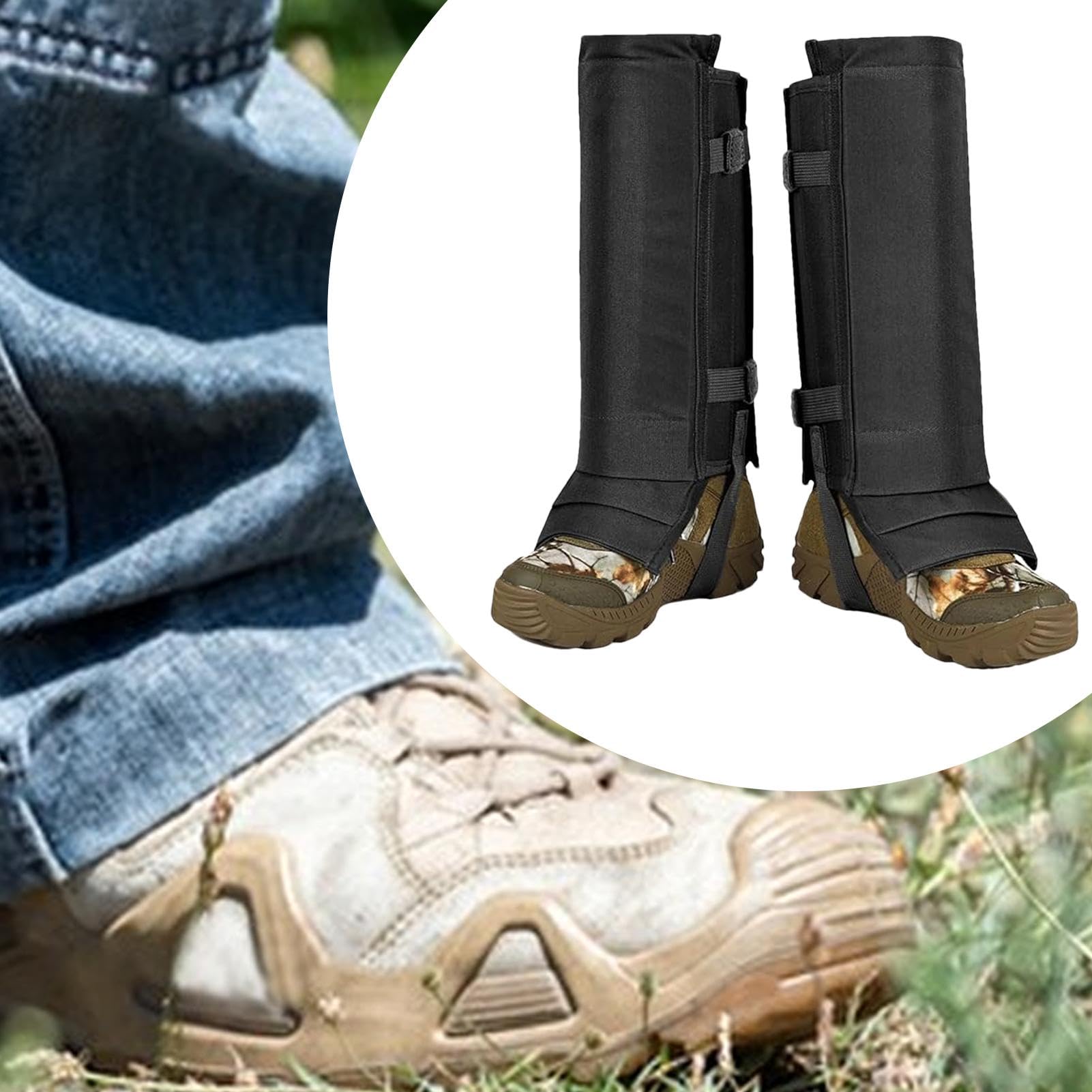 Guêtres Anti-Serpent Pour Homme Guêtres Ajustables Anti-Morsure | Respirantes Chasse Randonnée Ferme Extérieur, Imperméables Légères Respirantes Ajustement Facile