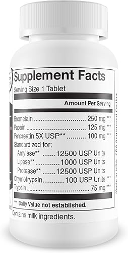 Miniatura 2 de BioTree Labs Pain 180 - Paquete de 90, dolor articular extra fuerte y enzimas digestivas  Apoya la inflamación, la salud de las articulaciones, los