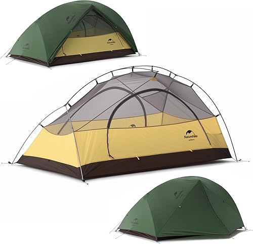 Naturehike Star River 2 Person Backpacking Tent, Lightweight Waterproof 2 Person Camping Tent, Double Layer Two Person Tents for Camping, Hiking,