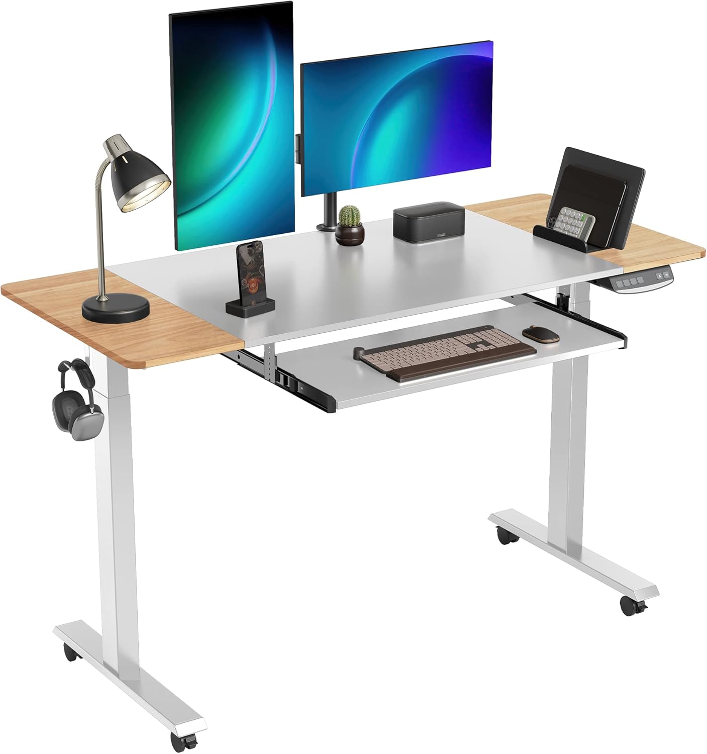 Cubiker 55 x 24 Inch Standing Desk, Stand up Height