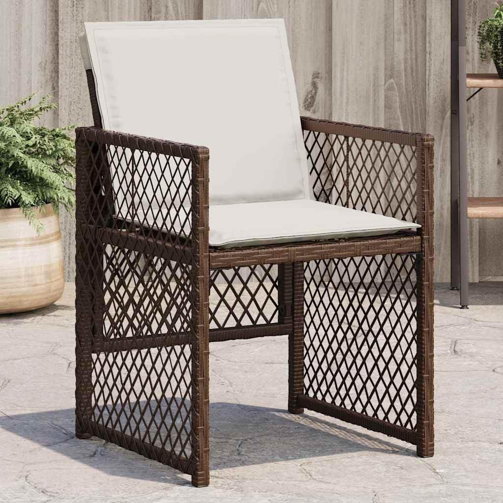 Chaises de jardin haut de gamme en rotin PE durable et cadre acier résistant