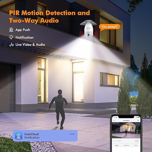Miniatura 6 de Cámara de seguridad con bombilla -5G y 2.4GHz 5MP HD WiFi 6 Monitor de bebé para el hogar, cámaras de seguridad inalámbricas para exteriores