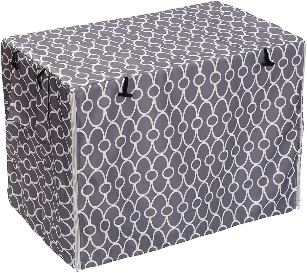 Morezi Dog Crate Cover Universal Fit for Wire Crates Cages, Polyester Durable Windproof Pet Kennel Cover Indoor Outdoor Protection -…
