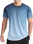 APTRO Mens T-Shirts Short Sleeve Classic Crewneck Atheltic T-Shirts Gym Workout Running Shirts