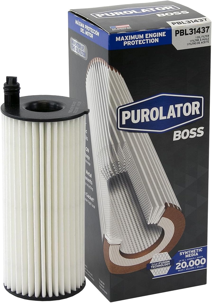 Purolator PBL31437 PurolatorBOSS Maximum Engine Protection Cartridge Oil Filter Compatible With BMW X3, 330i, 330i xDrive, 530i xDrive, 530i, 430i, X4, 430i Gran Coupe, 430i xDrive and 530e