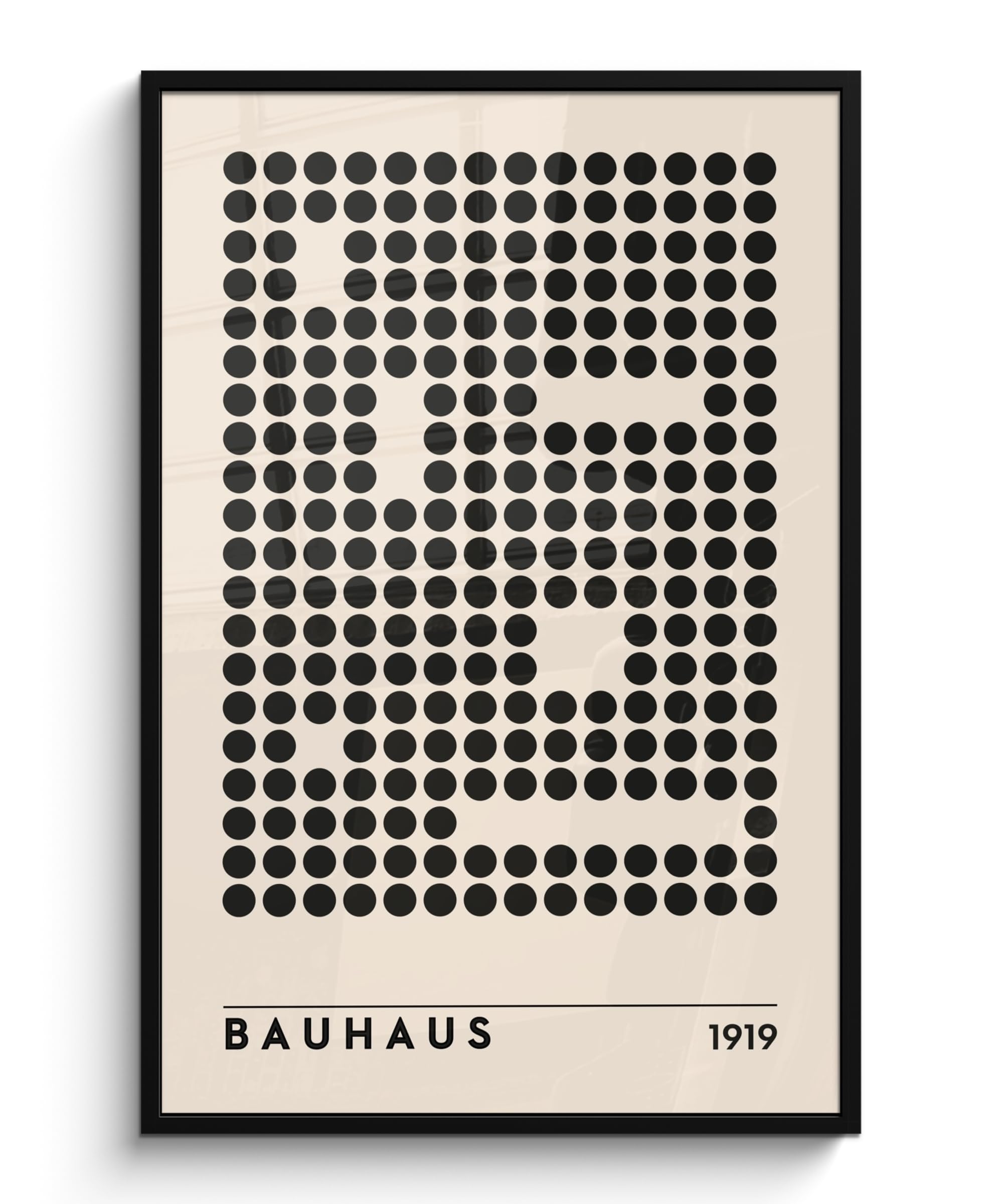 MuchoWow© Wandbilder mit Rahmen 80x120 cm Wanddeko Bilder Wohnzimmer Moderne Zimmerdeko Geschenk Bilderrahmen Bauhaus - Retro - Modern - Kunst - Abstrakte Kunst