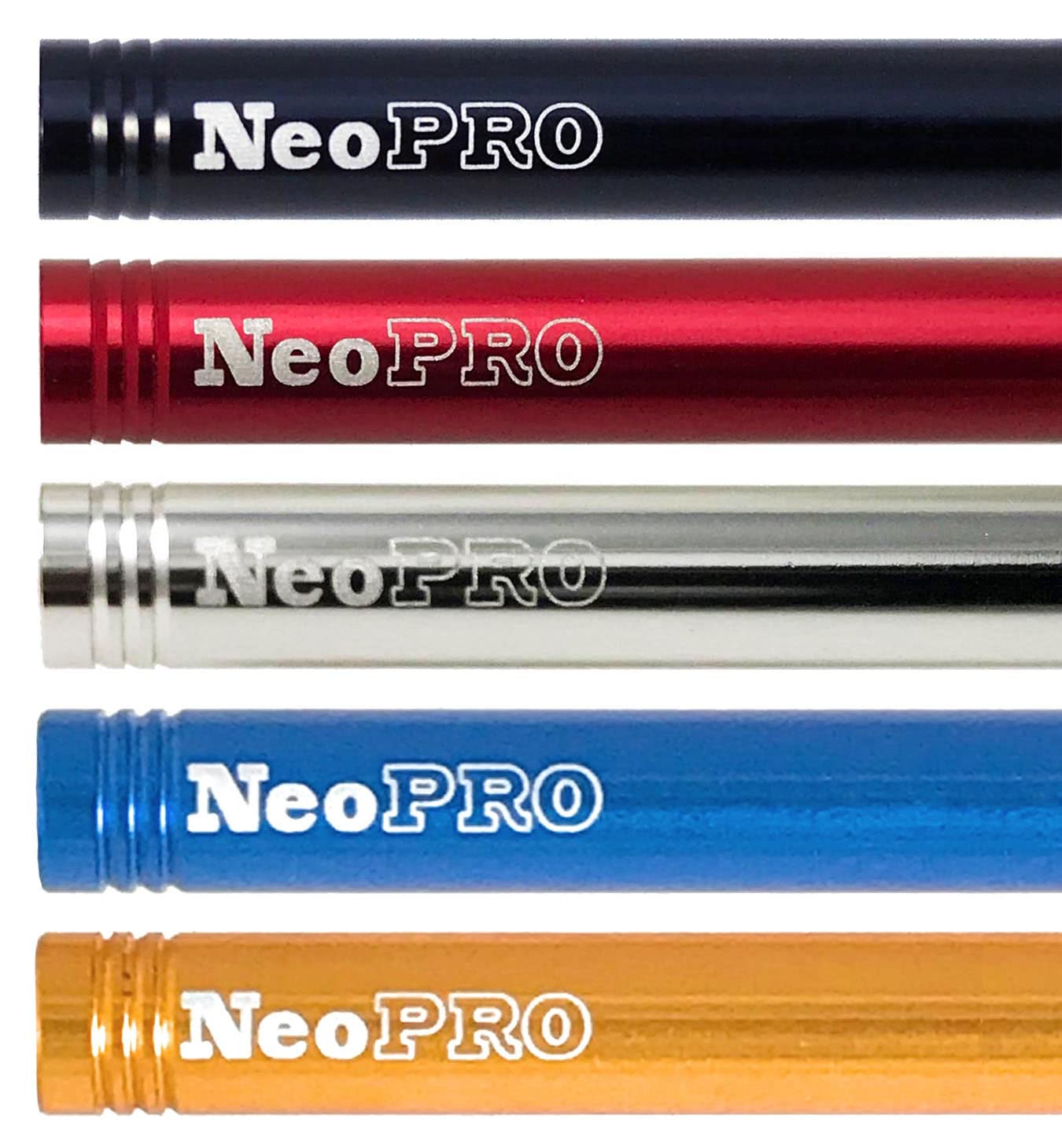 NeoPRO Presta-Ventilverlängerungs-Set (2 Stück) mit Ventilschlüssel und Kappe, erhältlich in 4 Längen: 20, 30, 40, 60 mm (schwarz, 40 mm)