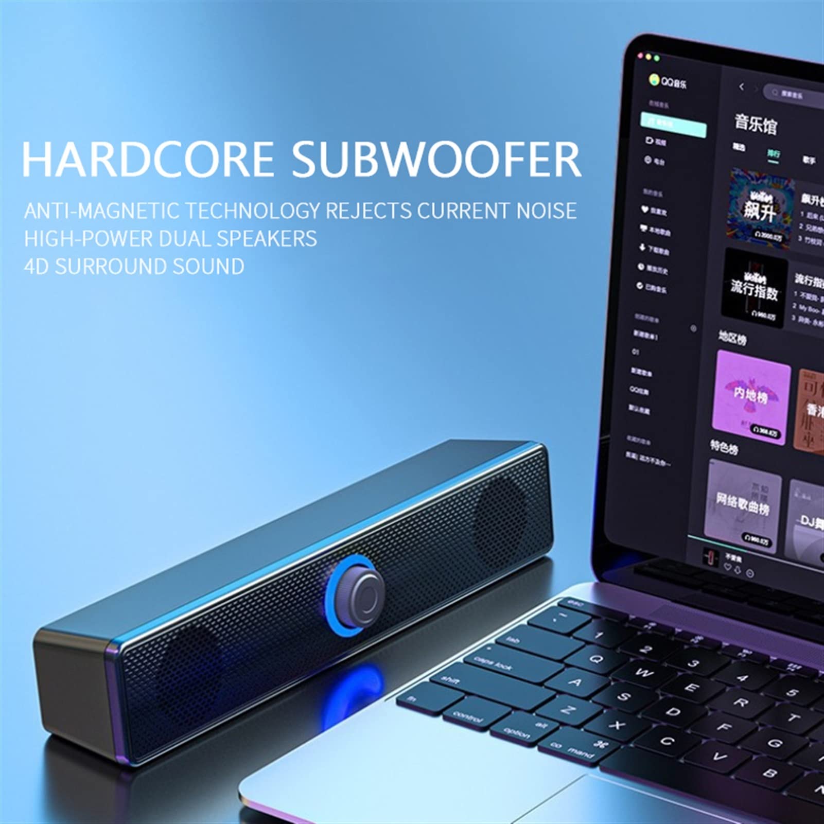 SoundBar z subwooferem TV Sound Bar Home Theater System Bluetooth Kompatybilny z głośnikiem Extra Bass PC Stereofoniczne głośniki komputerowe Głośnik
