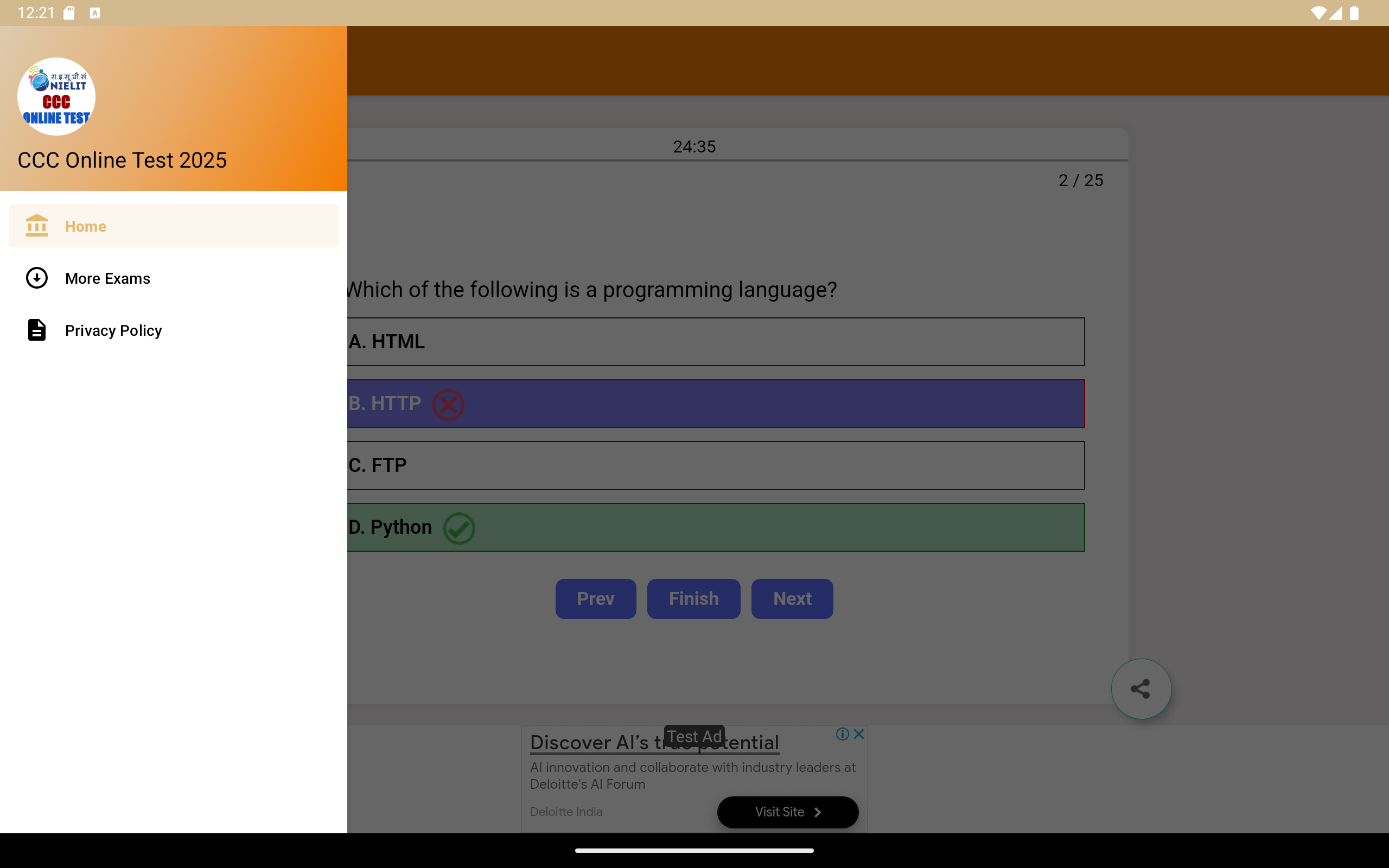 CCC Online Test 2025 โ NIELIT CCC Exam Prep - App on Amazon Appstore