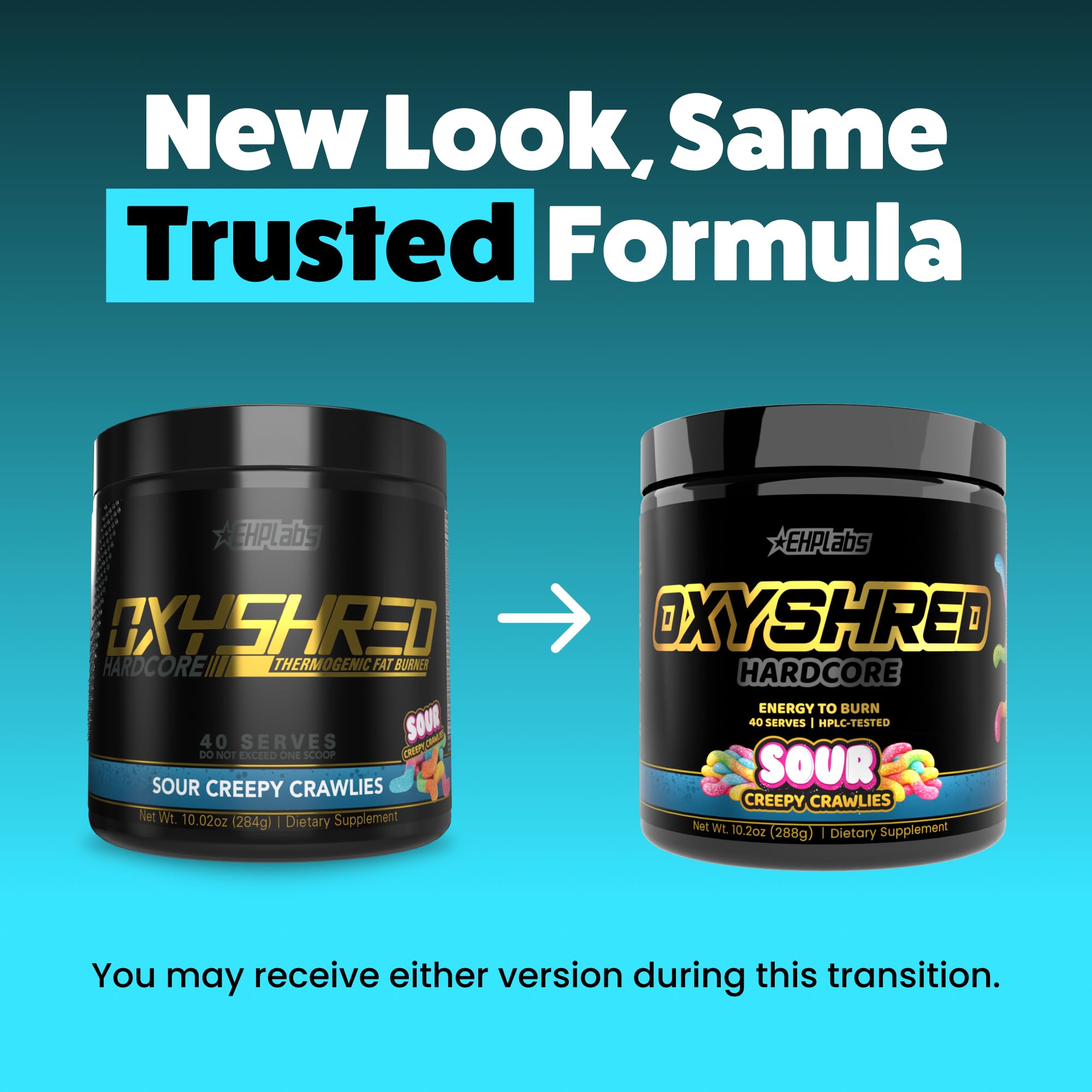 EHP Labs OxyShred Hardcore Super Dosed Pre Workout Powder - Preworkout Powder with L Glutamine & Acetyl L Carnitine, Energy Boost Drink - 275mg of Caffeine - Sour Crawlies, 40 Servings — Amazon image 7